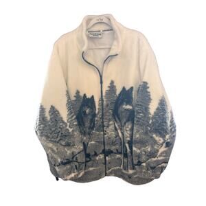 Vintage 90s Glacier Wolf Fleece